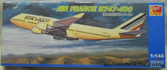 Kepuyuan 1/144 Boeing 747-400 Air France - (747), 82807 plastic model kit
